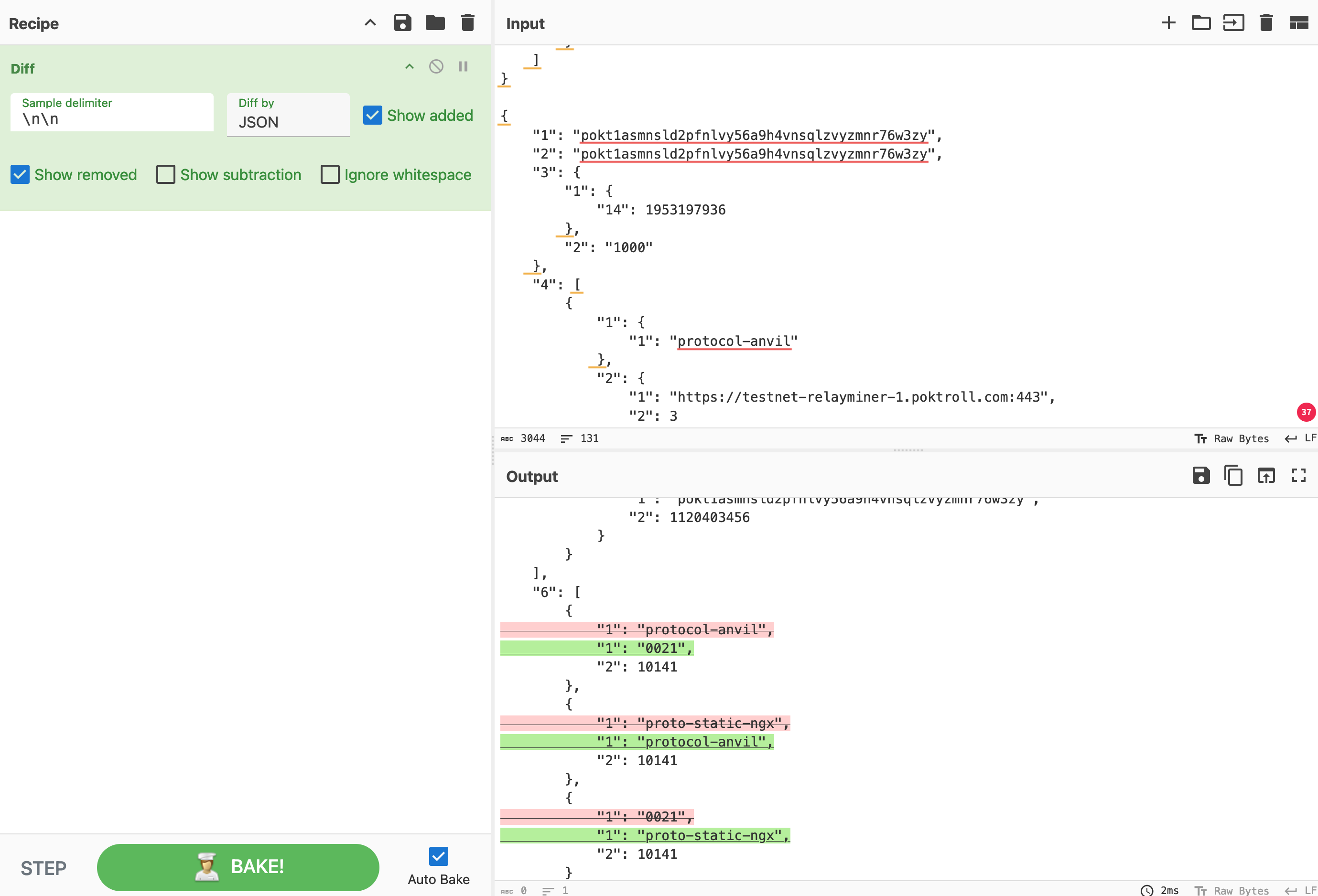 CyberChef Diff Example